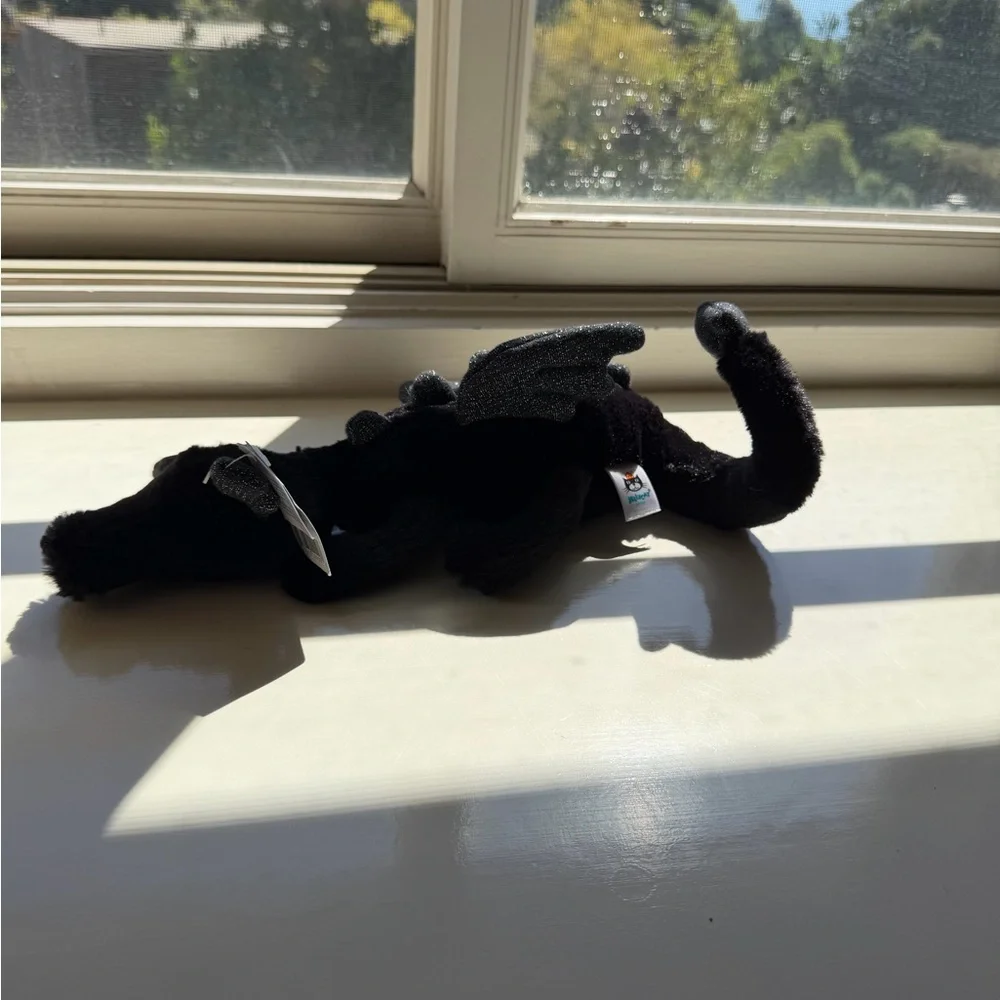 Black and Gray Dragon Plush Toy - Picture 5 of 10